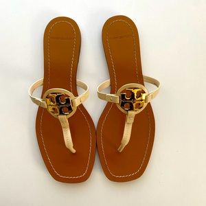 Tory Burch Mini Miller Sandal 8.5 Beige